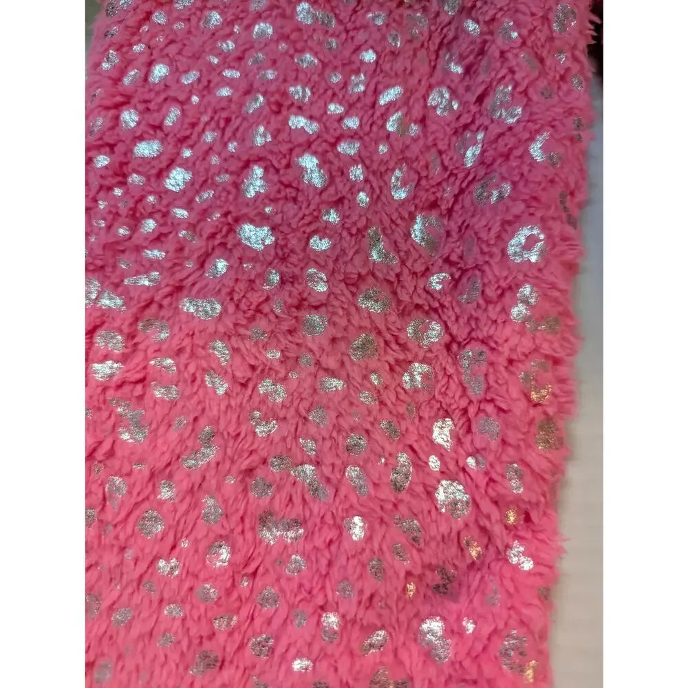 Magical Hot Pink Sequined High Pile Fleece Pajama Pants Size 4T